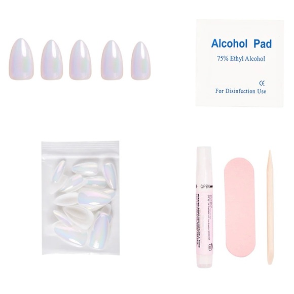 ENTRANCED Short Almond Press In Nails Glamnetic - Picture 2 of 7